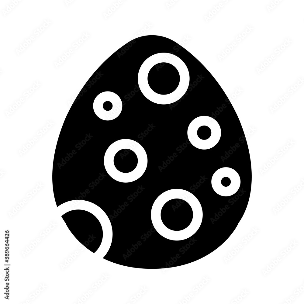 egg dinosaur glyph icon vector illustration sign egg dinosaur glyph icon vector illustration sign