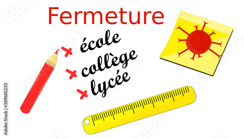 Etablissements scolaires fermés
