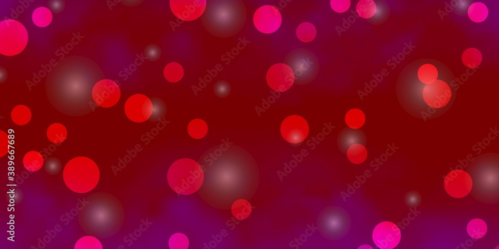 Light Purple, Pink vector layout with circles, stars. Light Purple, Pink vector layout with circles, stars.