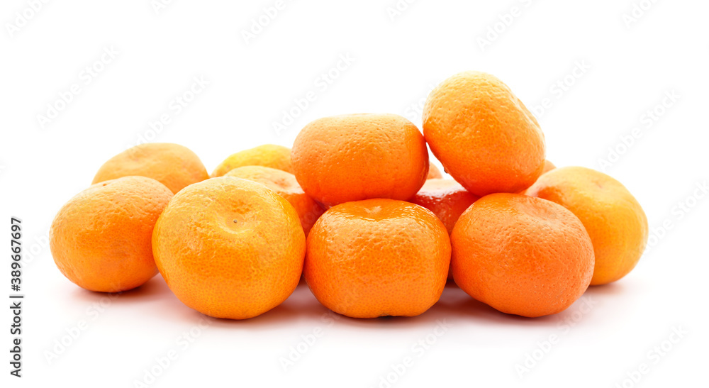 Many orange mandarins. Many orange mandarins.