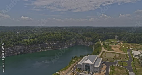 Atlanta Georgia Aerial v621 pan right shot of Bellwood Quarry and Westside Reservoir Park - DJI Inspire 2, X7, 6k - July 2020 photo