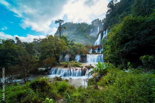 Thi Lo Su Waterfall  Tak province  Thailand