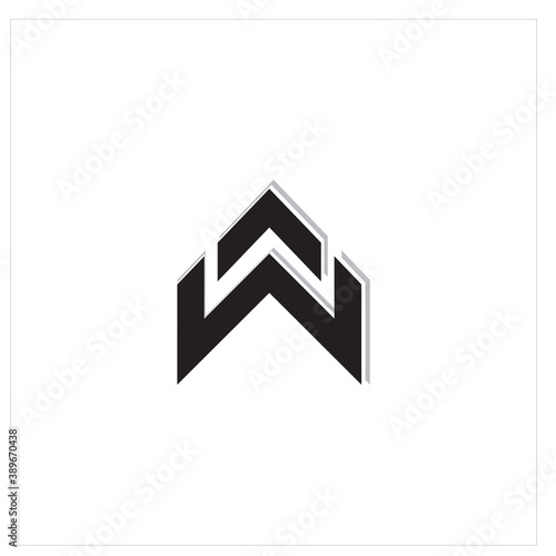 AW Logo Letter Vector Illustrator