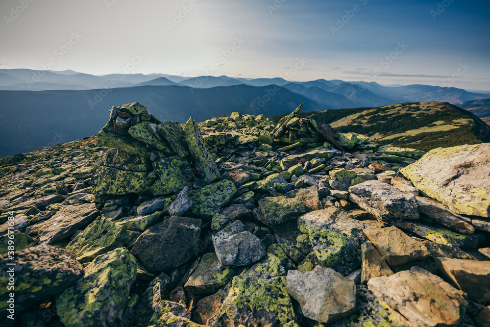 A view of rocky mountain