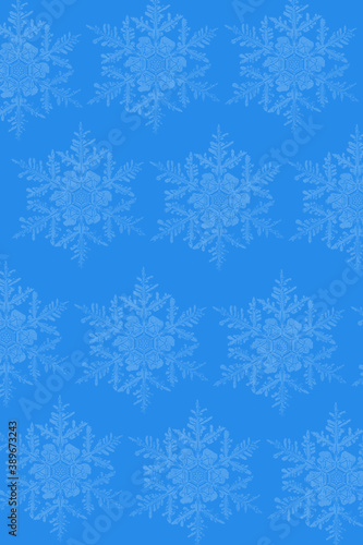 snowflakes on a blue background