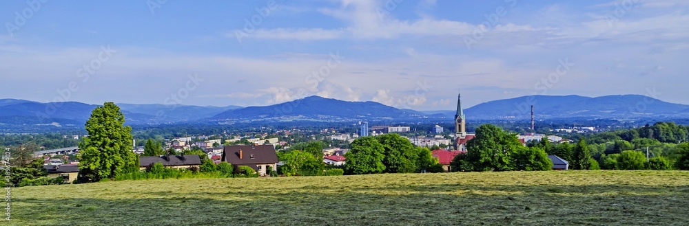 Obraz premium Blick auf Skoczow Polen