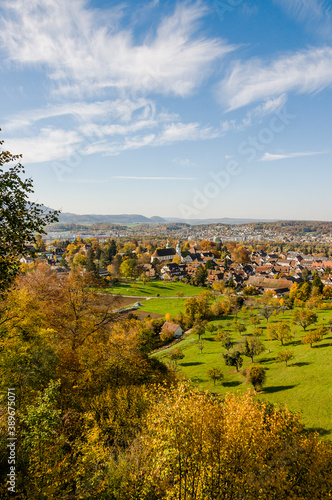 Arlesheim  Dom  Birstal  Birsebene  Dorf  Ermitage  Herbst  Herbstlaub  Herbstfarben  Baselland  Schweiz 