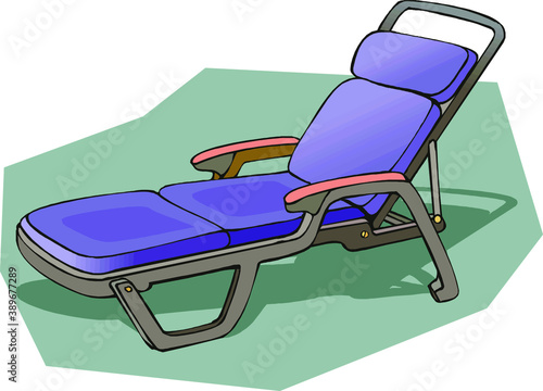 Illustration of portable lounger 