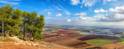 Konstfotografi Panoramic agricultural landscape
