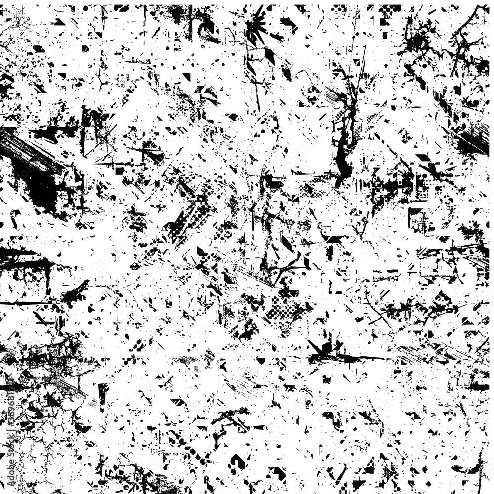 Obraz premium Vector Seamless Pattern . Dirty Distress Texture .