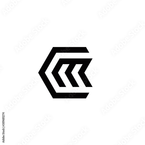 c m cm mc initial logo design vector graphic idea creative