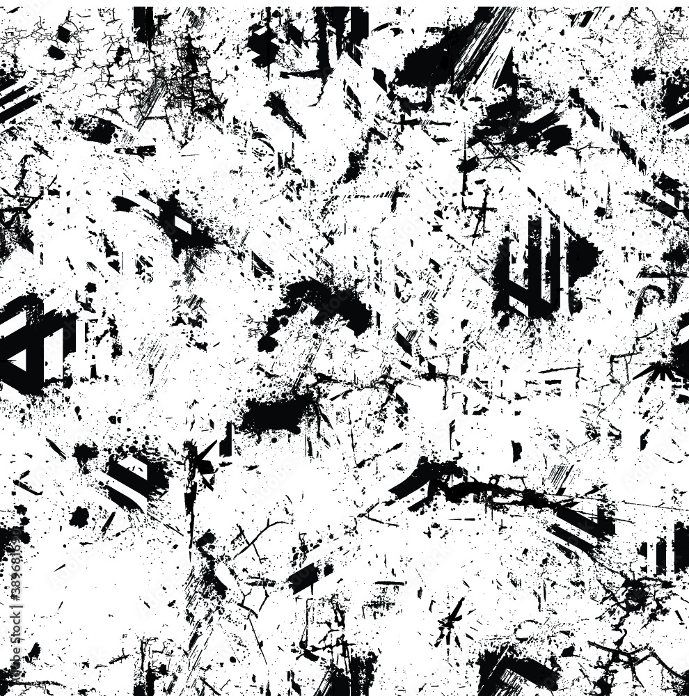 Fototapeta premium Vector Seamless Pattern . Dirty Distress Texture .