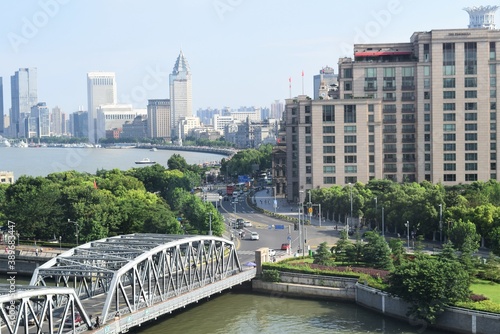 Photography Shanghai China City Business Center Inner City Skyline View