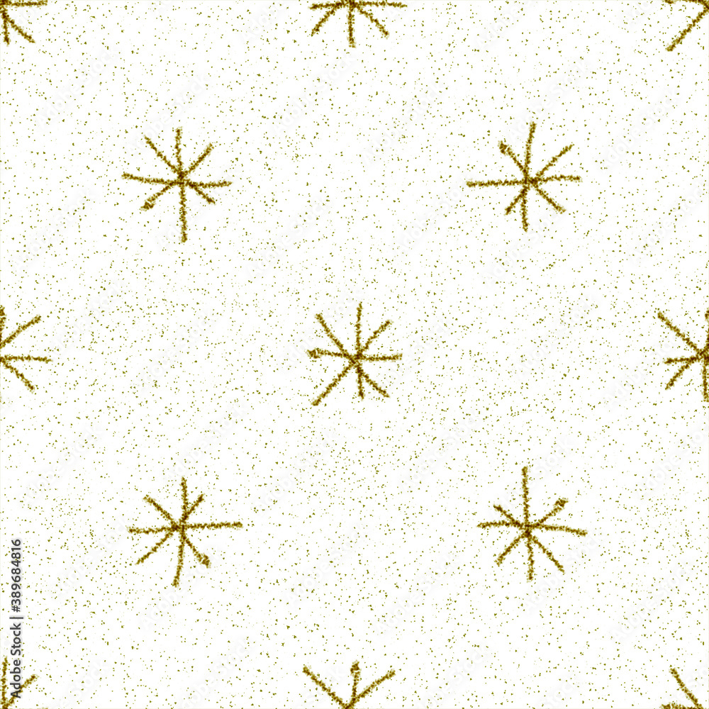 Hand Drawn green Snowflakes Christmas Seamless Pat Hand Drawn green Snowflakes Christmas Seamless Pat