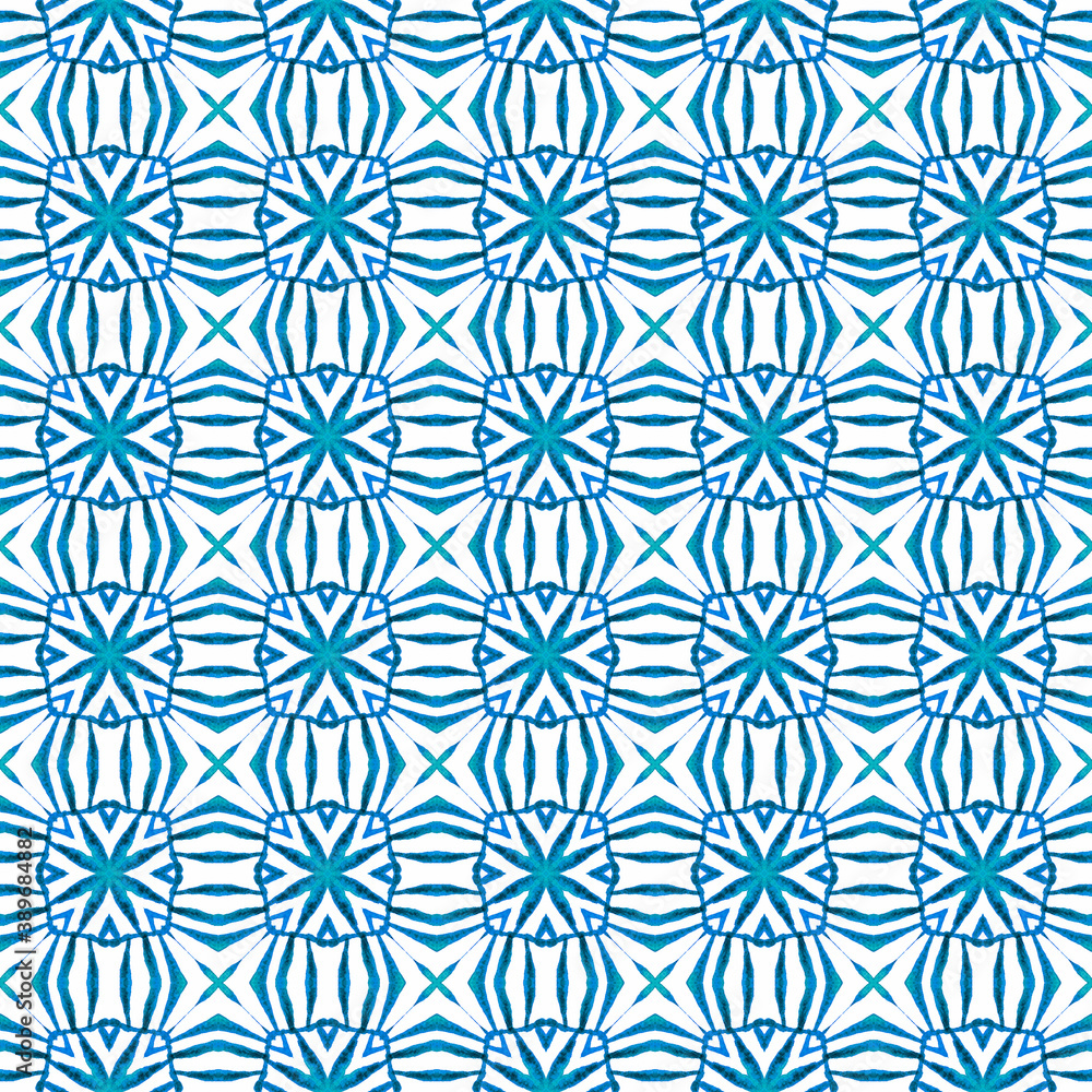 Tropical seamless pattern. Blue good-looking Tropical seamless pattern. Blue good-looking