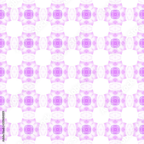 Medallion seamless pattern. Purple awesome boho 