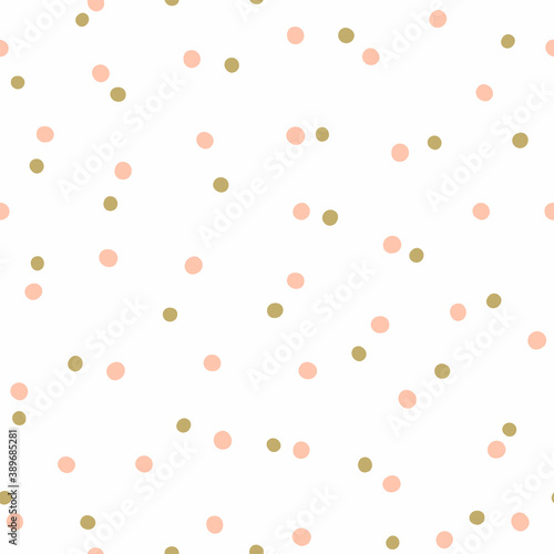 Seamless pattern with randomly scattered small dots. Simple vector illustration.