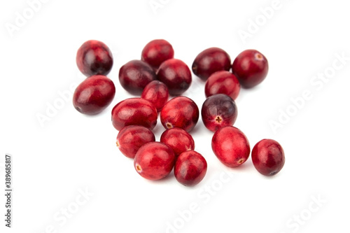 cranberries isolated on white
