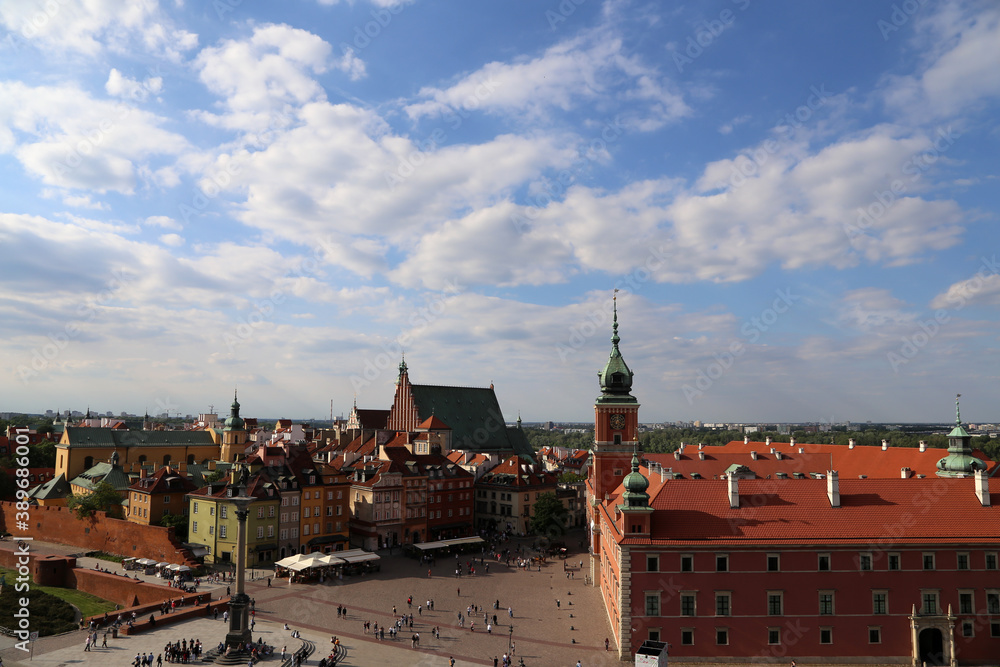 Obraz premium Stadtansichten von Warschau, die Hauptstadt von Polen
