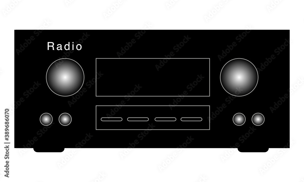 Fototapeta premium Radio Symbol, Tuner, Receiver