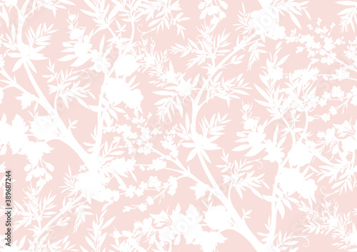Wallpaper Mural Floral seamless pattern in chinoiserie style. Vector illustration. Torontodigital.ca