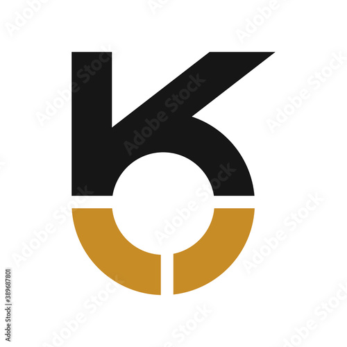 Initial letter ko or ok logo vector templates