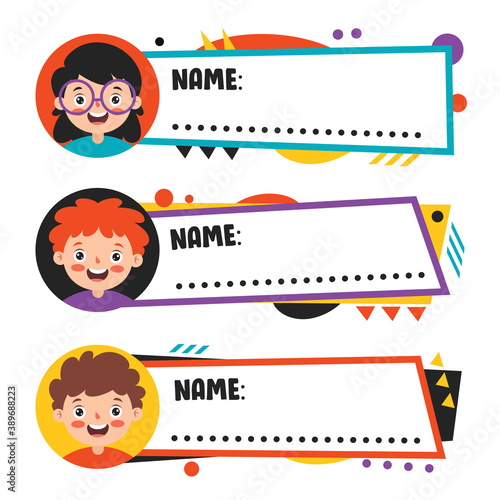 Name Tags For School Children
