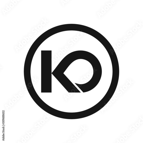 Initial letter ko or ok logo vector templates