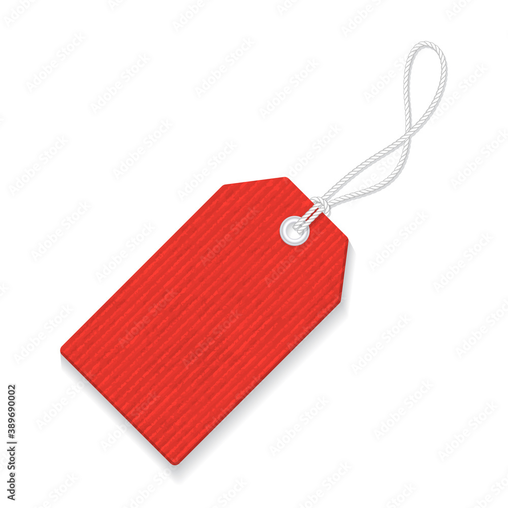 Fototapeta premium Blank Price Tag Isolated