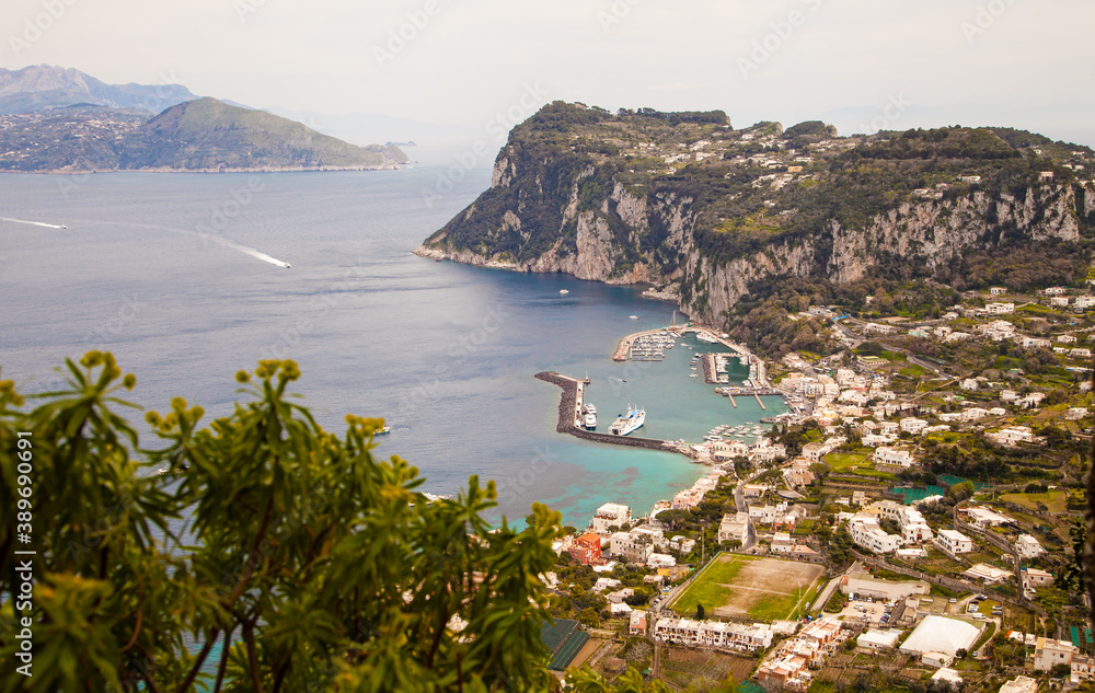 The harbour of Capri Italy