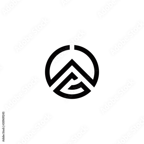 w g wg gw initial logo design vector symbol graphic idea creative