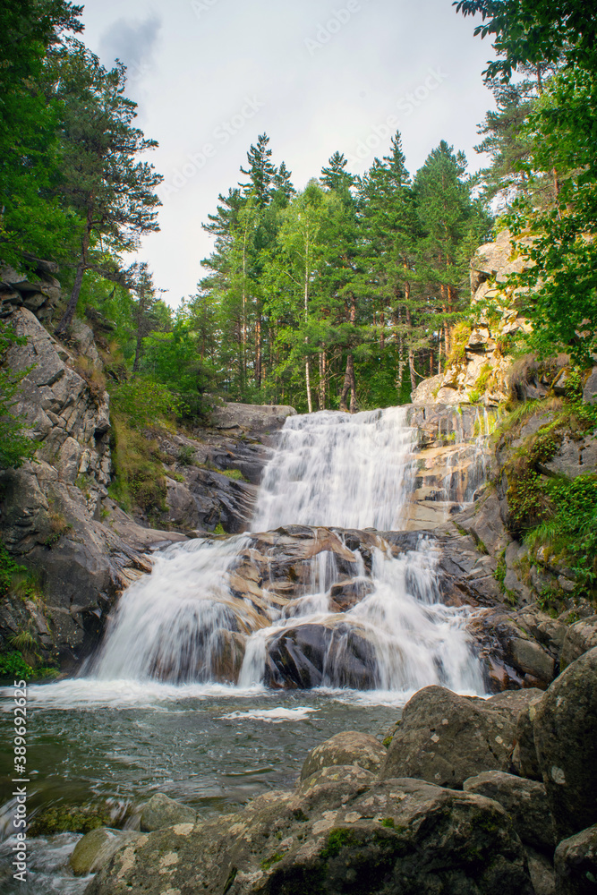 View of Popina Luka waterfall near town of Sandanski, Pirin Mountain, Bulgaria