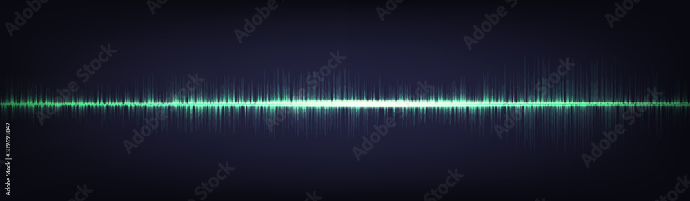 Green Light Digital Sound Wave Background,technology and earthquake wave concept,design for music industry,Vector,Illustration. Green Light Digital Sound Wave Background,technology and earthquake wave concept,design for music industry,Vector,Illustration.
