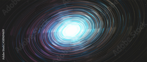 Shiny Supernova on Galaxy Background.planet and physics concept design,vector illustration.