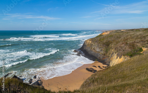 Atlantic rocky coast view