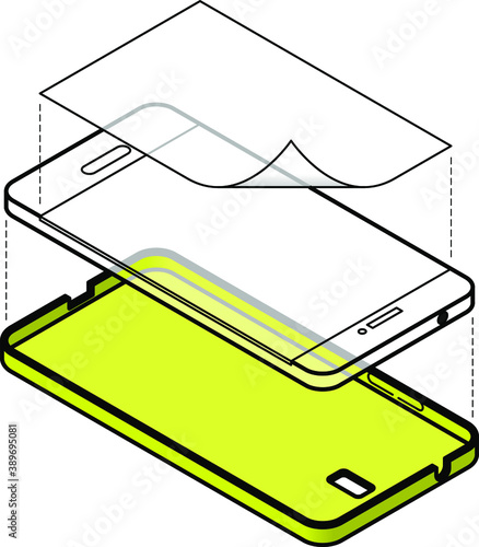 Protecting your cellular phone with a case and a screen protector.