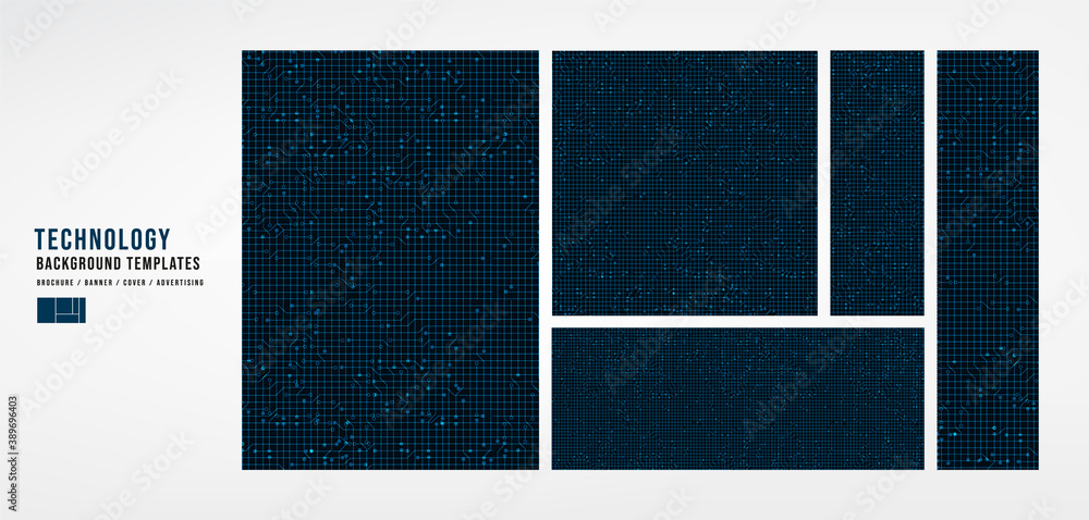 Set of Business Technology Cover Template Background,banner,brochure and advertising concept,design for Digital marketing Website,Vector Set of Business Technology Cover Template Background,banner,brochure and advertising concept,design for Digital marketing Website,Vector