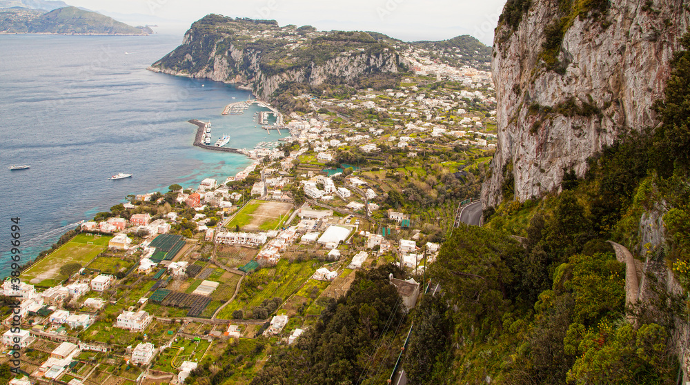 The harbour of Capri Italy