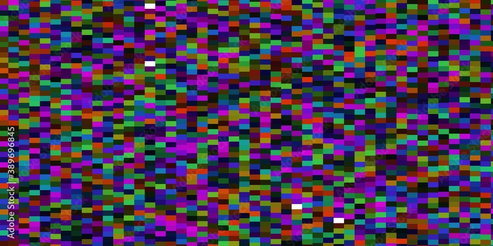 Fototapeta premium Dark Multicolor vector pattern in square style.