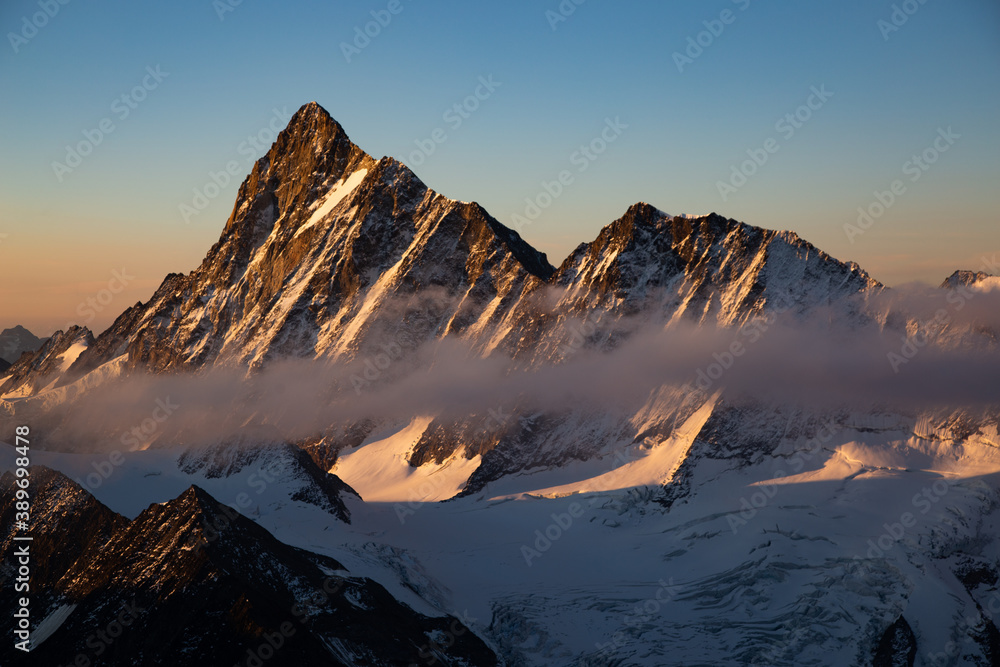 Alps in the morning sun