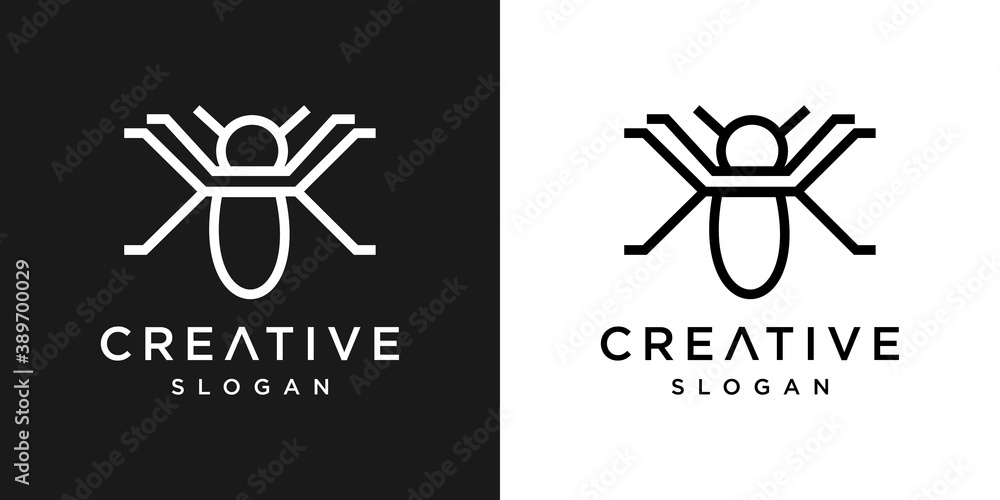 Ant logo design template