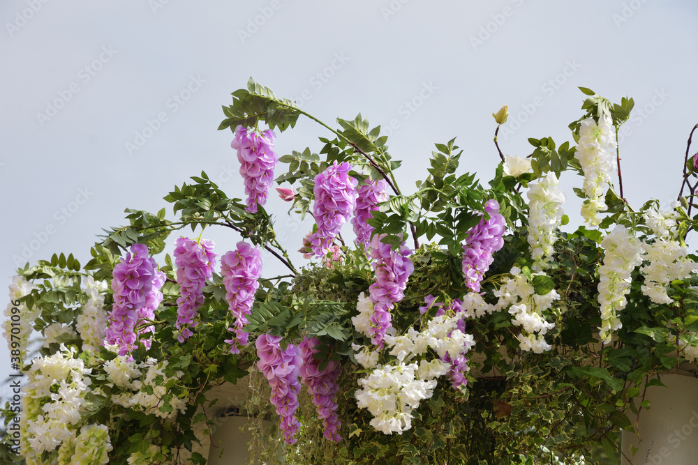 A beautiful bouquet of decorative flowers.