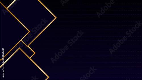 Luxury blue and gold background