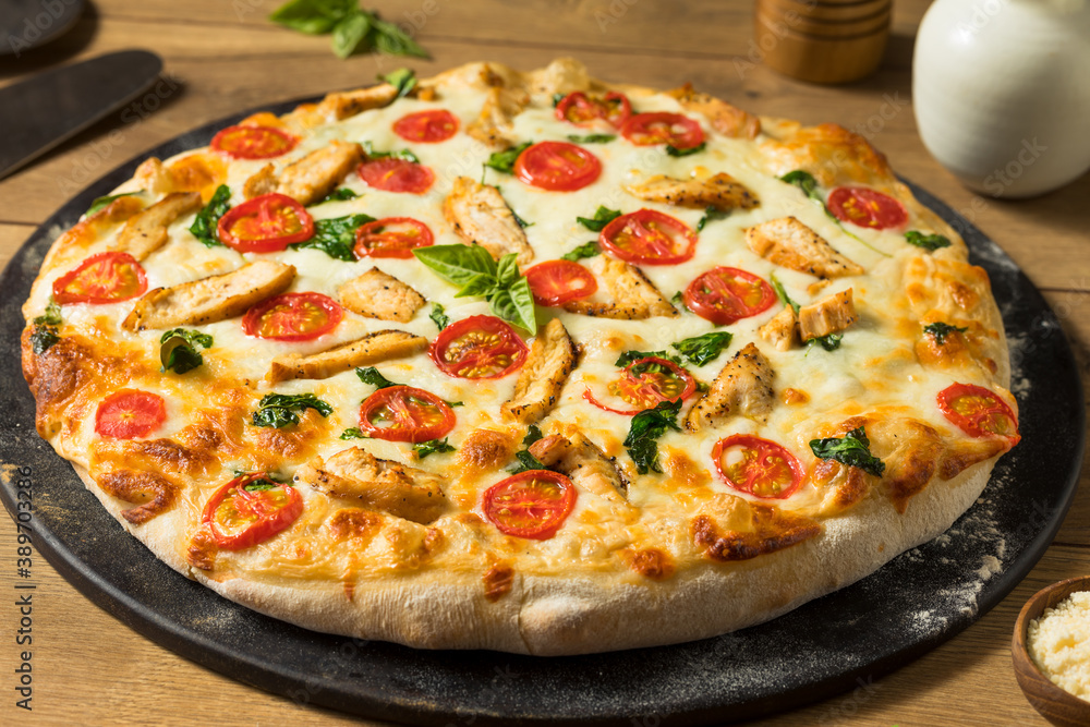 Homemade Chicken Alfredo Pizza Homemade Chicken Alfredo Pizza