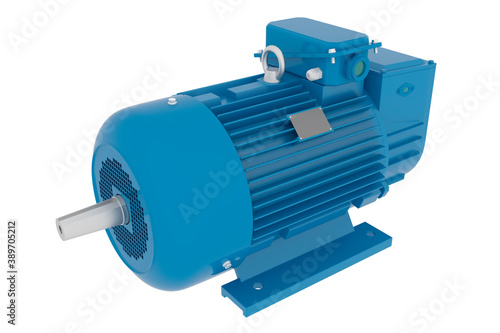 5MT series DC electric motor isolated on a white background. 5 MT series electric motors are a part of high torque drives and are used for feed mechanisms in CNC metal cutting machines and robots
