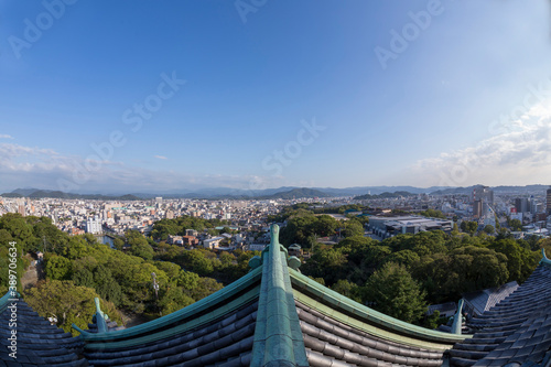 和歌山城からの和歌山市街地