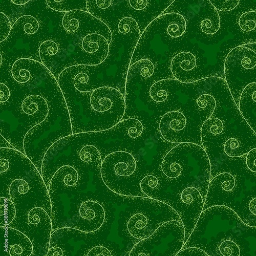 Seamless abstract liana twisted tendril background