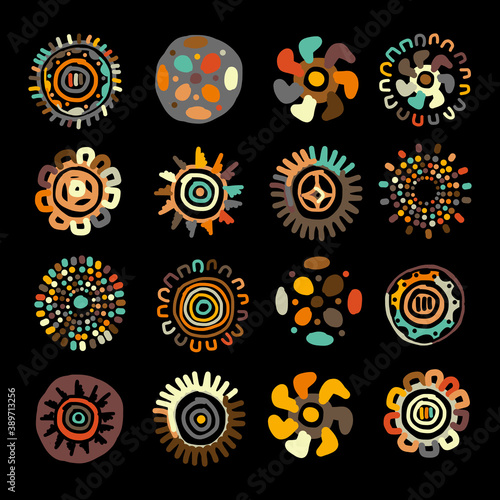 Ethnic handmade ornament for your design