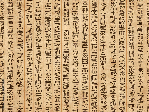 Egypt hieroglyphs, grunge seamless pattern for your design