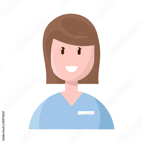 Vector illustration of doctor and pharmacist symbol. Collection of doctor and woman vector icon for stock.